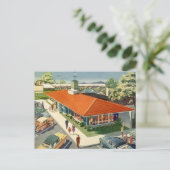 ヴィンテージビジネス、50sファミリーレストランダイナー ポストカード (スタンド正面)