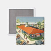 ヴィンテージビジネス、50sファミリーレストランダイナー マグネット (正面/裏面)