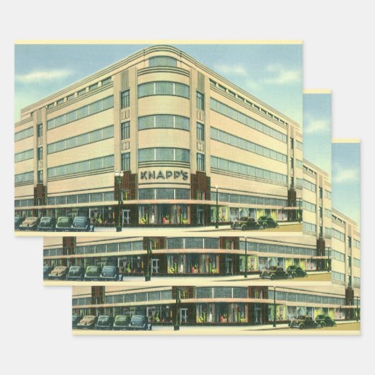 ヴィンテージビジネス、Knapp's Department Store ラッピングペーパーシート (セット)
