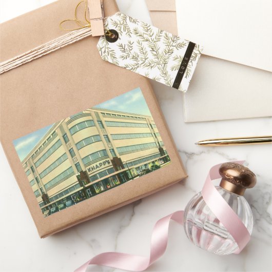 ヴィンテージビジネス、Knapp's Department Store 長方形シール (ギフト)