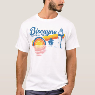 ヴィンテージビスケイン国立公園レトロ80の Tシャツ