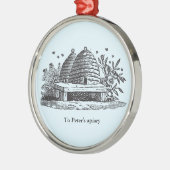 ヴィンテージビックビーハイブ伝統的オーナメント メタルオーナメント (左)