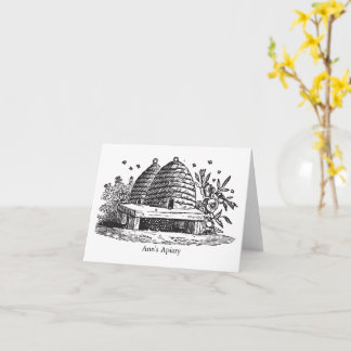 ヴィンテージビックミツバチのノートカード カード