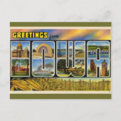 ヴィンテージビックレターアイオワ ポストカード (正面)