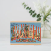 ヴィンテージビックレターサバンナグルジア ポストカード (スタンド正面)