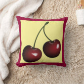 ヴィンテージビッグさくらんぼ枕 クッション (ブランケット)