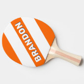 ヴィンテージビッグはっきりしたシストライプティの名前 卓球ラケット (横)