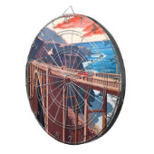 ヴィンテージビッグシュルビクビーブリッジUSA観光 ダーツボード (正面右)
