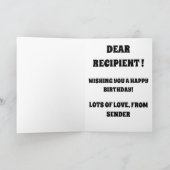 ヴィンテージビッグトラックあなたはクラシック誕生日カード カード (内部)