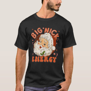 ヴィンテージビッグニックエナジークリスマおもしろいタクラウス Tシャツ