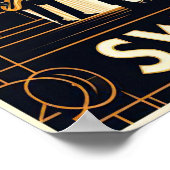 ヴィンテージビッグバンドスイングダンスポスター ポスター (角)