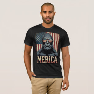 ヴィンテージビッグフットMerica 7月の愛国心の4th Tシャツ