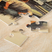 ヴィンテージビッグベンロンドンイングランドバケーション ジグソーパズル (側面)