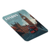 ヴィンテージビッグベン – ロンドン，イギリス マグネット (右側)