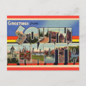 ヴィンテージビッグレターサウスダコタ ポストカード (正面)