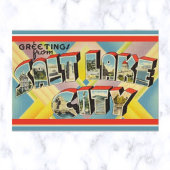 ヴィンテージビッグレターソルトレイクシティユタ ポストカード