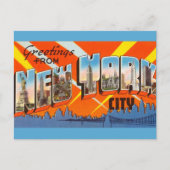 ヴィンテージビッグレターニューヨークシティニューヨーク ポストカード (正面)