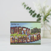 ヴィンテージビッグレターノースカロライナ ポストカード (スタンド正面)