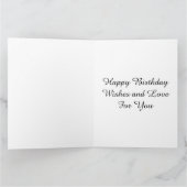 ヴィンテージビッグ誕生日エンジェル書チャイルドアットデスク カード (内部)