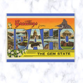 ヴィンテージビッグ・レターアイダホ ポストカード