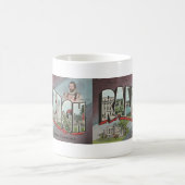 ヴィンテージビッグ・レターRALEIGH、NCはがき コーヒーマグカップ (中央)