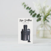 ヴィンテージビデオカメラ映像撮影名刺 名刺 (スタンド正面)