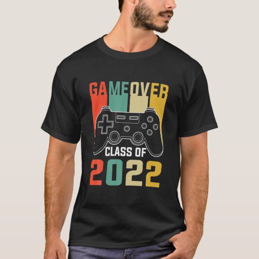 ヴィンテージビデオゲームクラス2022卒業デコラ Tシャツ (正面)