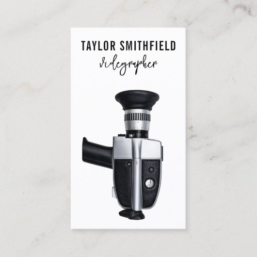 ヴィンテージビデオビデオカメラVideography名刺 名刺 (正面)