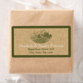 ヴィンテージビナードとコルクベージュ結婚オリーブ ラベル (インサイチュ)