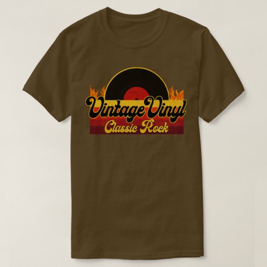 ヴィンテージビニクラシックル岩 Tシャツ (デザイン正面)
