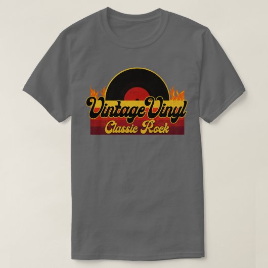 ヴィンテージビニクラシックル岩 Tシャツ (デザイン正面)