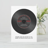 ヴィンテージビニル45レコード驚きの誕生日インビタティ 招待状 (スタンド正面)