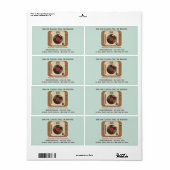 ヴィンテージビニールターンテーブルミュージックショップ出荷ラベル ラベル (フルシート)