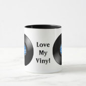 ヴィンテージビニールレコードデザインマグ マグカップ (中央)