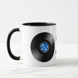 ヴィンテージビニールレコードデザインマグ マグカップ