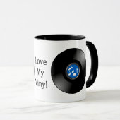 ヴィンテージビニールレコードデザインマグ マグカップ (正面右)