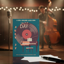 ヴィンテージビニール&ピアノジャズデイ招待状