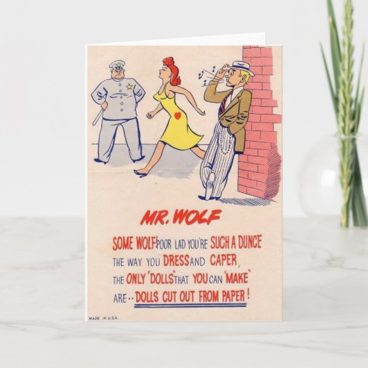 ヴィンテージビネガーバレンタイン – ウルフ氏 シーズンカード (正面)