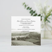 ヴィンテージビネヤードランドスケープワイナリーウェディングアクト 招待状 (スタンド正面)
