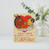 ヴィンテージビネータージャックスパレンティーンズデー ポストカード (スタンド正面)