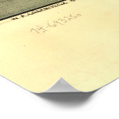 ヴィンテージビバリーMAの絵図(1886) ポスター (角)