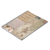 ヴィンテージビブトレンディー&スパイラモダンル手帳 ノートブック (左側)