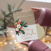 ヴィンテージビベウィンターワンダーランドクリスマスカード2 招待状