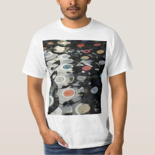 ヴィンテージビベス:レトロレコード収集男子 Tシャツ