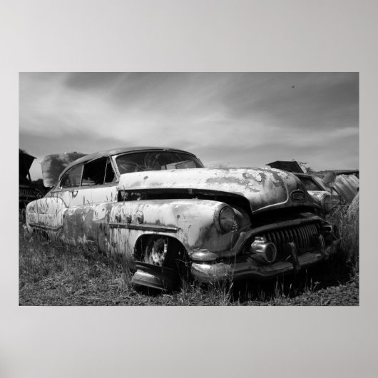 ヴィンテージビュイックカー送料 ポスター (正面)