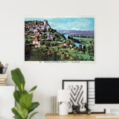 ヴィンテージビューのカステルノー – ラ – シャペル,フランス ポスター (ホームオフィス)