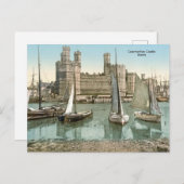 ヴィンテージビューケルナルフォンキャッスル，ウェールズ ポストカード (正面/裏面)