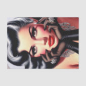 ヴィンテージビューティフルガールポートレート 薄葉紙 (正面)