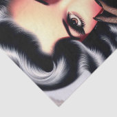 ヴィンテージビューティフルガールポートレート 薄葉紙 (詳細)