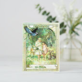 ヴィンテージビューティフルデイガーデン ポストカード (スタンド正面)